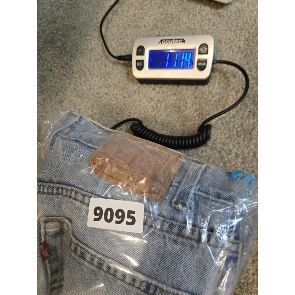 Vintage‎ Levi's 505 Jeans Mens W34 L30 Light Wash 1999 Straight Distressed 90s